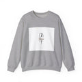 Crewneck Sweatshirt - Dagger & Script "Grimoire" Minimal Tattoo Design
