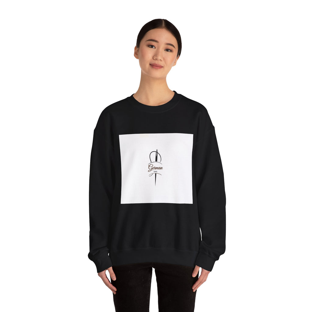 Crewneck Sweatshirt - Dagger & Script "Grimoire" Minimal Tattoo Design