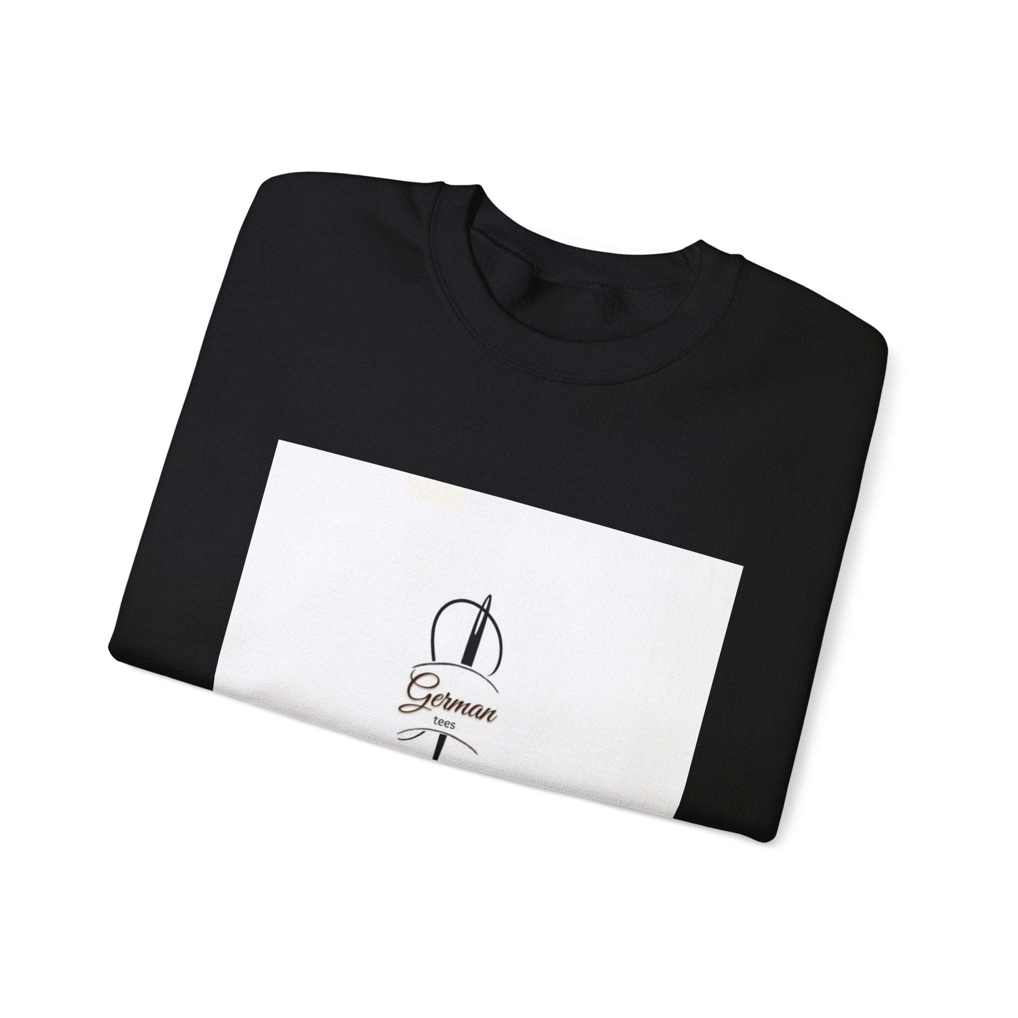 Crewneck Sweatshirt - Dagger & Script "Grimoire" Minimal Tattoo Design