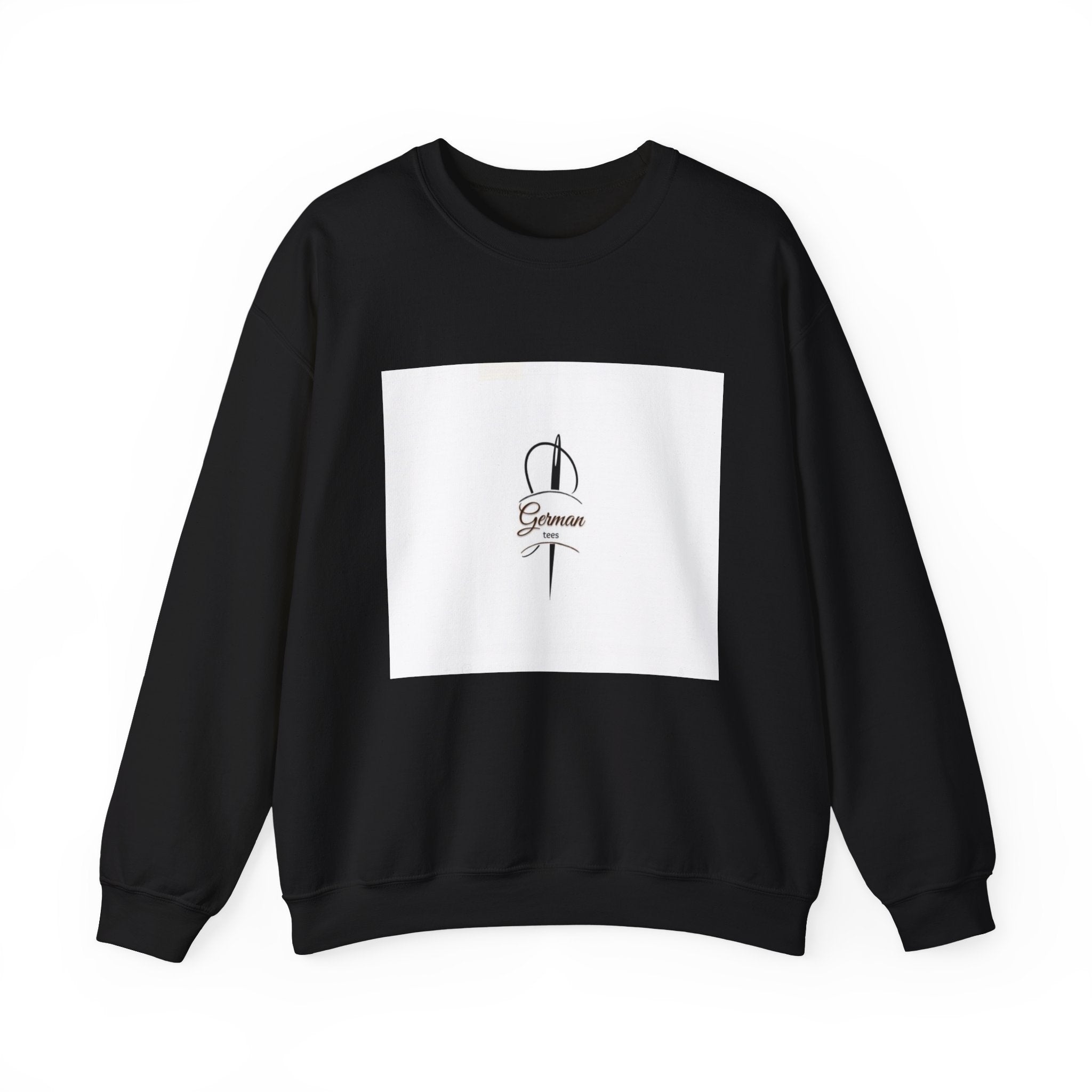 Crewneck Sweatshirt - Dagger & Script "Grimoire" Minimal Tattoo Design